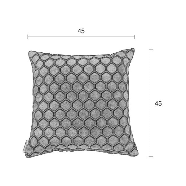 Rumena okrasna blazina s polnilom Zuiver Monty, 45 x 45 cm-image-3