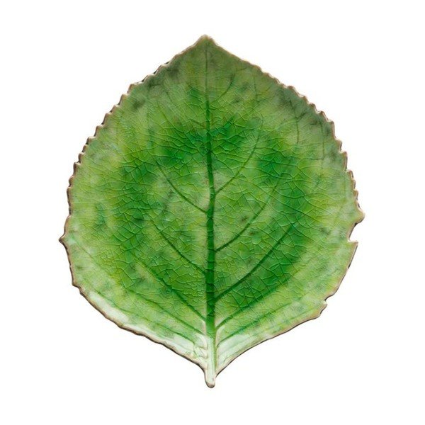 Zeleni lončeni krožnik Costa Nova Riviera, 19 x 22 cm