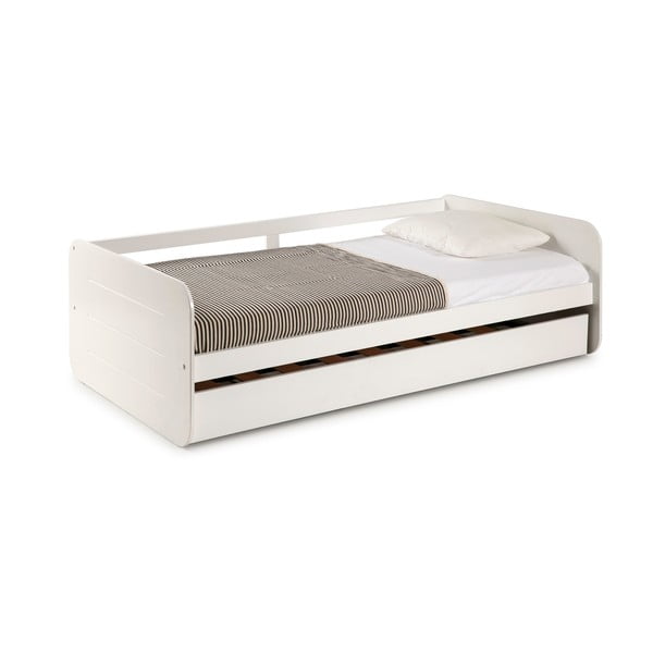 Bela otroška postelja z izvlečnim ležiščem 90x190 cm Redona - Marckeric-image-3