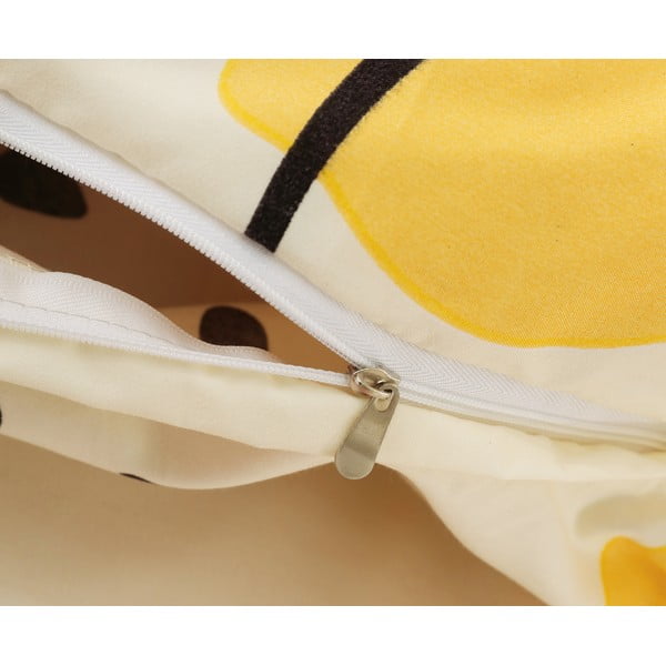 Rumena 3-delna posteljnina iz mikrosatena 140x200 cm Sophia – My House-image-2