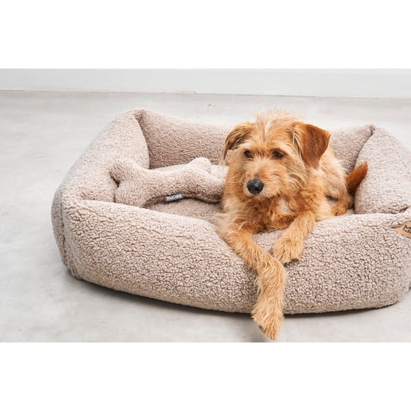 Bež bouclé podloga za pse 55x70 cm Senso Greige S – MiaCara-image-1