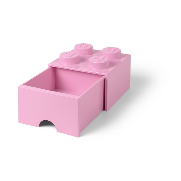 Svetlo rožnata kvadratna škatla za shranjevanje LEGO®-image-3