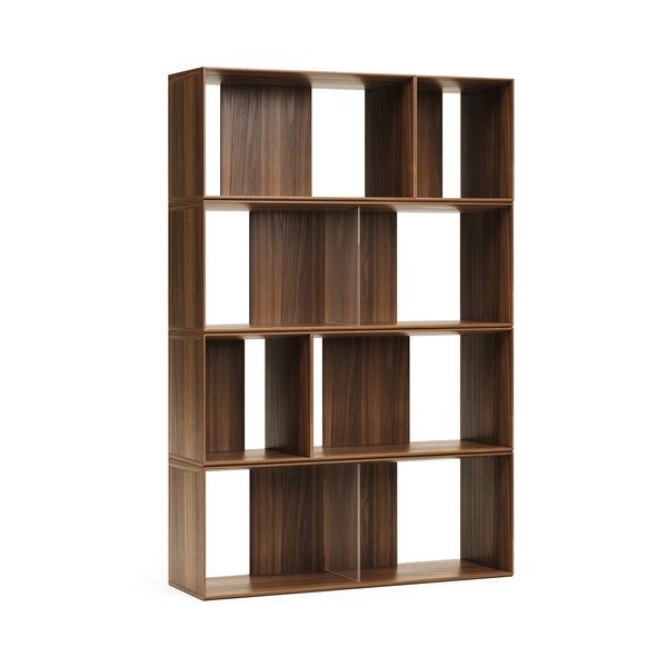 Sistem modularnih polic v orehovem dekorju 6 ks 101x152 cm Litto – Kave Home-image-2