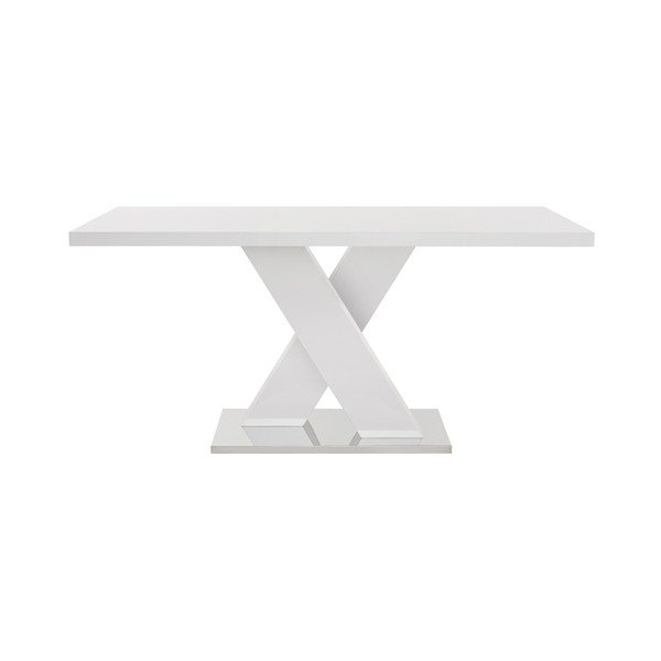 Jedilna miza v sijajnem dekorju 90x160 cm Camarque – Støraa-image-2