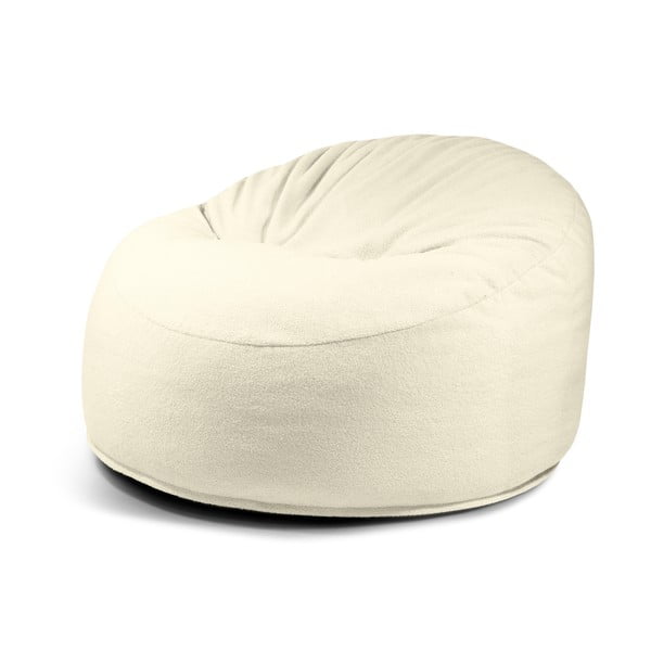 Kremno bela vreča za sedenje iz tkanine bouclé Om 110 – SLOWDOWN