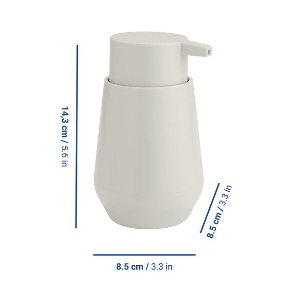 Kremno bel plastičen dozirnik za milo 360 ml Vara – Allstar-image-1
