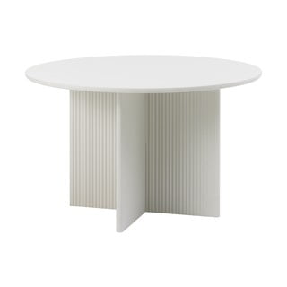 Svetlo siva okrogla jedilna miza ø 110 cm Palma – Unique Furniture