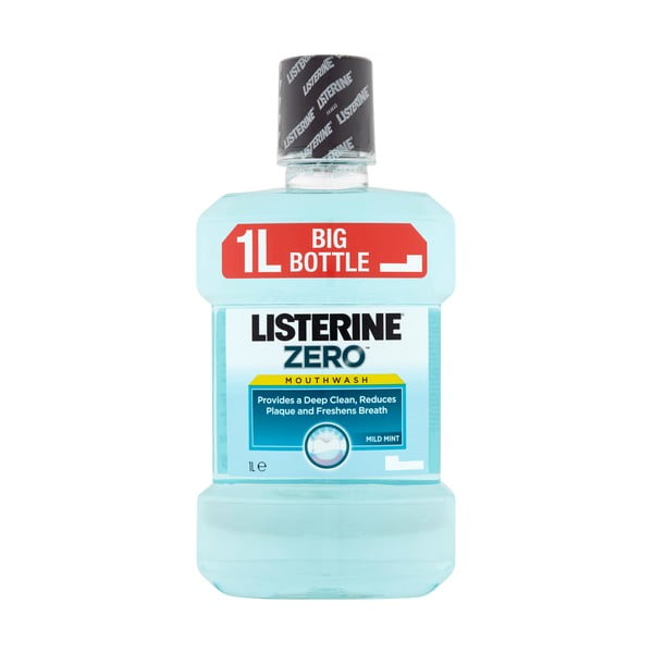 Listerine Zero Mild Taste ustna Water , 2 x 1 l