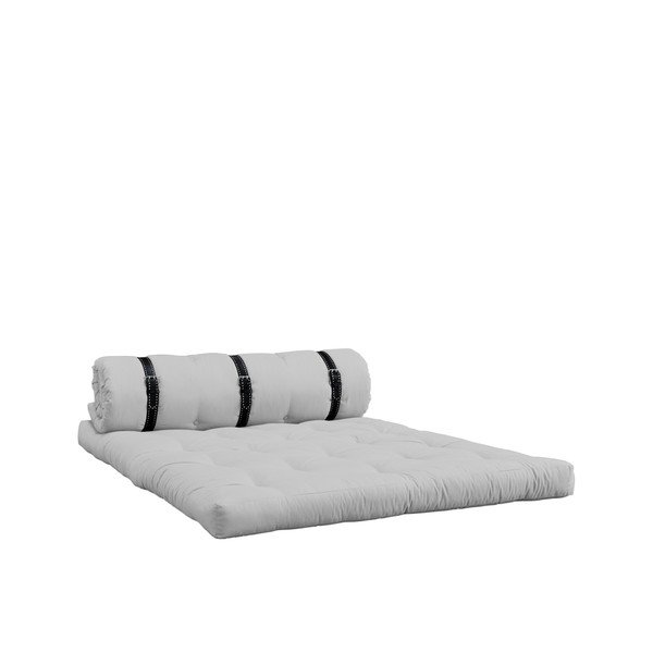 Variabilni kavč z belimi prešitimi usnjenimi trakovi Karup Buckle Up Light Grey-image-1