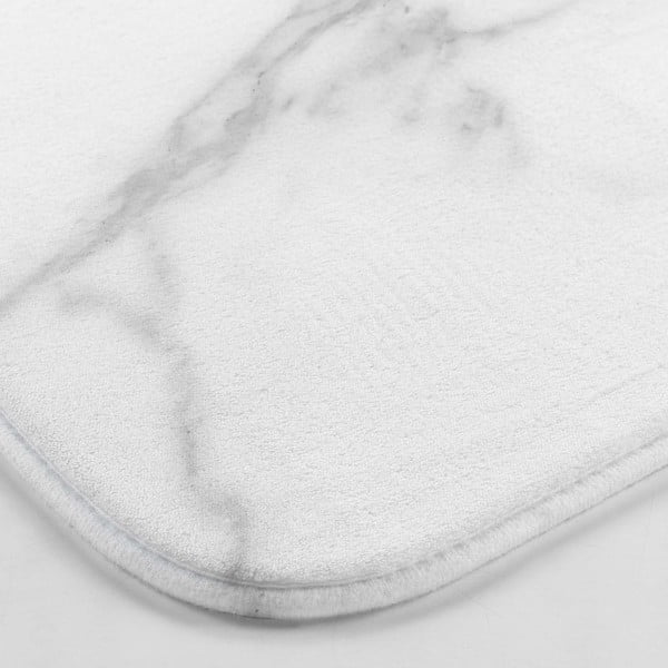 Belo-siva kopalniška preproga za WC 45x45 cm Marbre – douceur d'intérieur-image-2