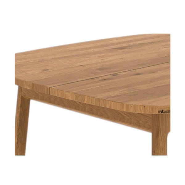 Raztegljiva jedilna miza iz masivnega hrasta 100x120 cm Twig – The Beds-image-2