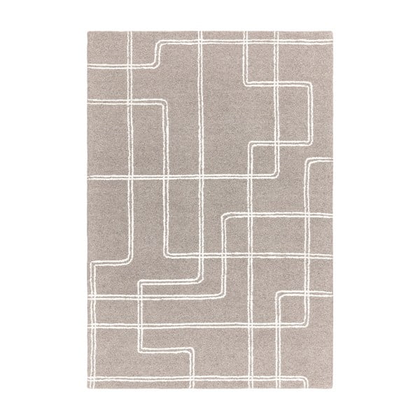 Svetlo siva ročno tkana volnena preproga 120x170 cm Ada – Asiatic Carpets