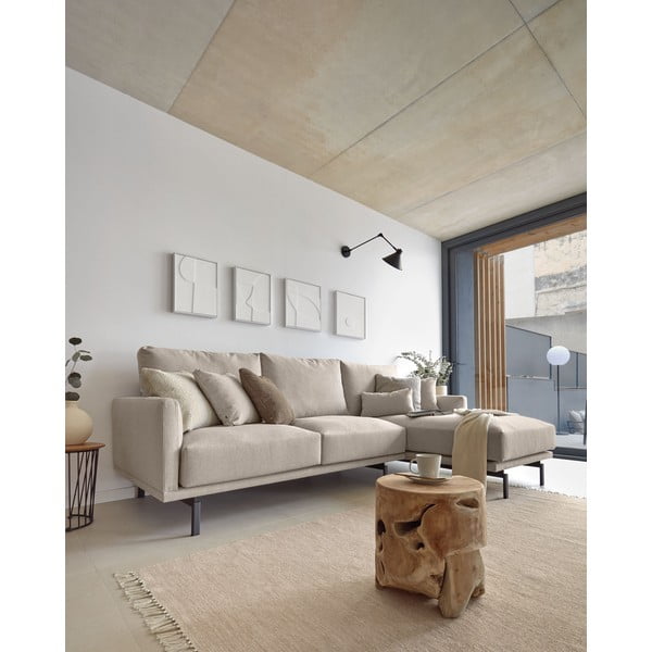 Okrogla stranska mizica iz masivnega tika ø 35 cm Tropicana – Kave Home-image-2