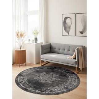 Siva okrogla preproga ø 120 cm Gloria Lydia – Hanse Home