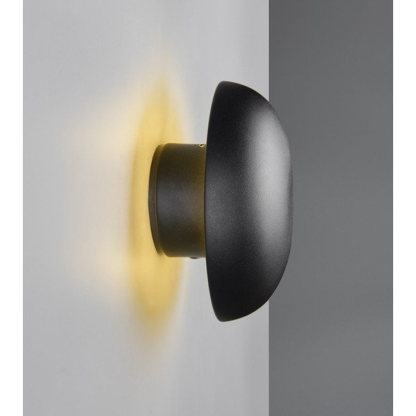 Mat črna LED stenska svetilka na USB Davey – Reality-image-1