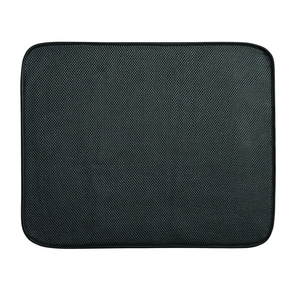 Črn kuhinjski pladenj za odcejanje iDesign iDry, 45,5 x 40,5 cm