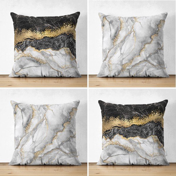 Komplet 4 prevlek za vzglavnik Minimalist Cushion Covers Merble, 45 x 45 cm-image-1