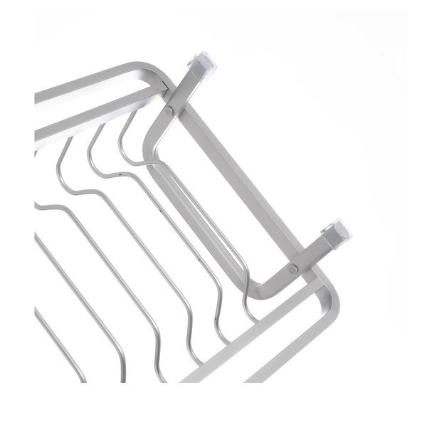 Črno-bel kovinski odcejalnik posode 41,5x17 cm Deluxe – Orion-image-4