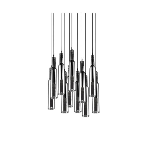 LED viseča svetilka v srebrni barvi s steklenim senčnikom ø 50 cm Lucent – Trio Select-image-1