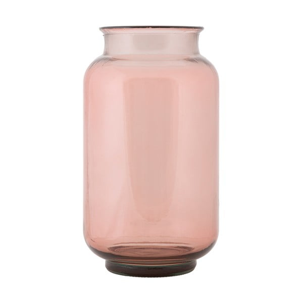 Svetlo rožnata vaza iz recikliranega stekla Mauro Ferretti Florero