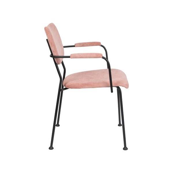 Svetlo rožnati jedilni stoli v kompletu 2 ks Benson – Zuiver-image-3