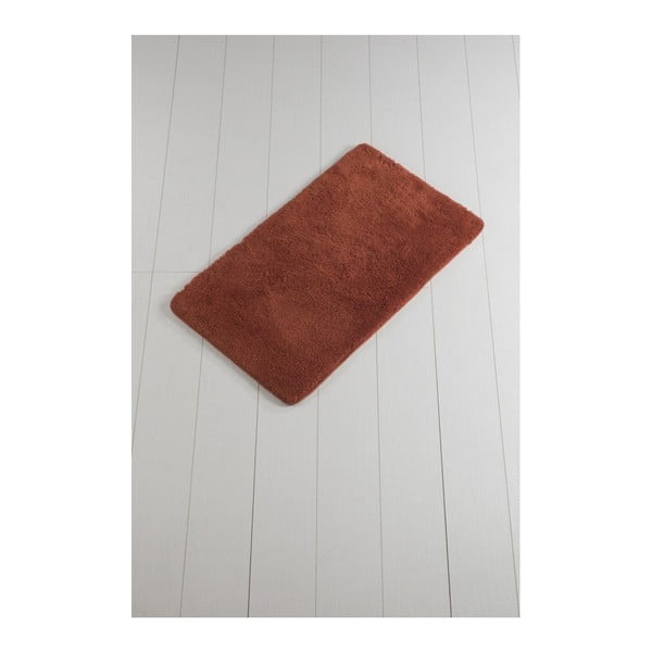 Temno rdeča kopalniška podloga Minto Duratto, 100 x 60 cm