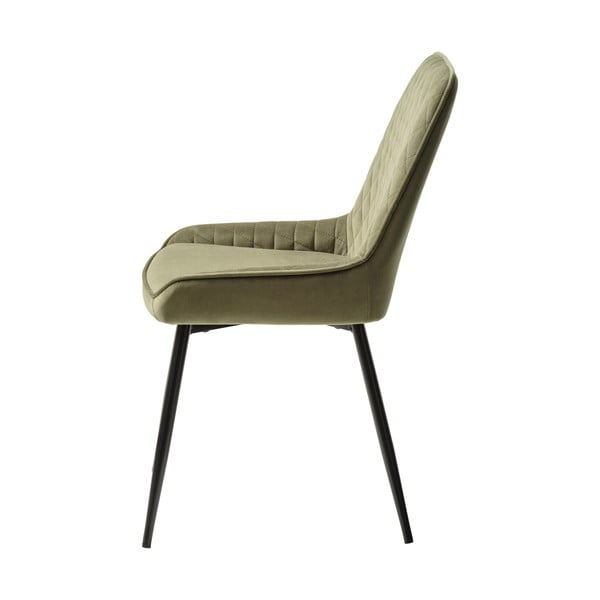 Zelen žameten jedilni stol Milton – Unique Furniture-image-3