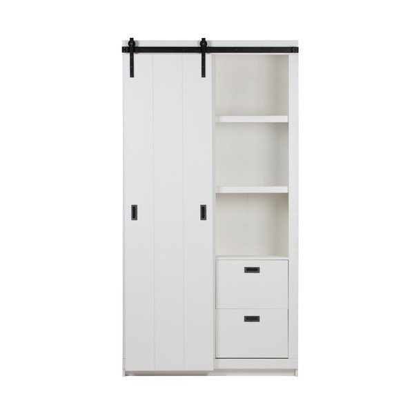 Bela garderobna omara z drsnimi vrati vtwonen Slide