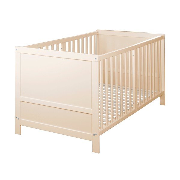 Otroška posteljica z nastavljivo višino 70x140 cm v naravni barvi Easy Sleep – Roba-image-2