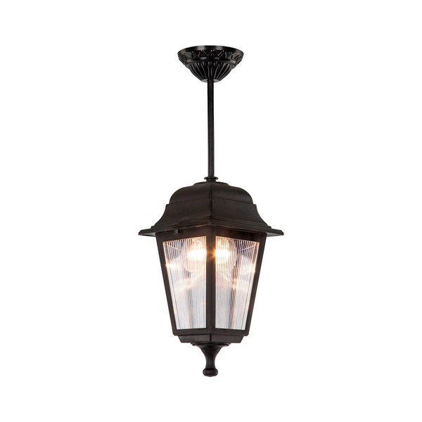 Črna viseča zunanja svetilka Homemania Decor Solange-image-2