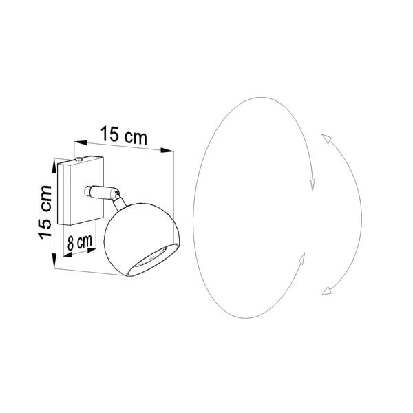 Bela stenska svetilka Sollux Ollo-image-2