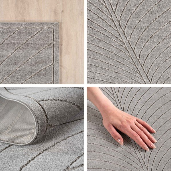 Zunanji in notranji tekač v srebrni barvi 80x250 cm Nova 1204 – Ayyildiz Carpets-image-2