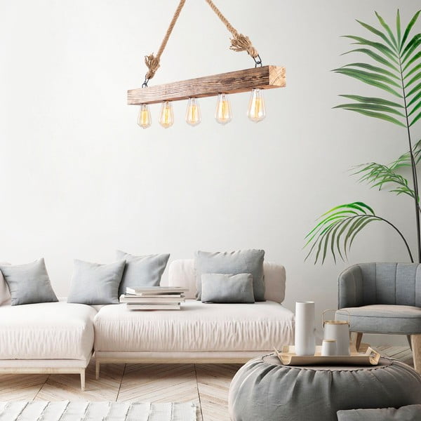 Viseča svetilka v naravni barvi Erebos – Opviq lights-image-1