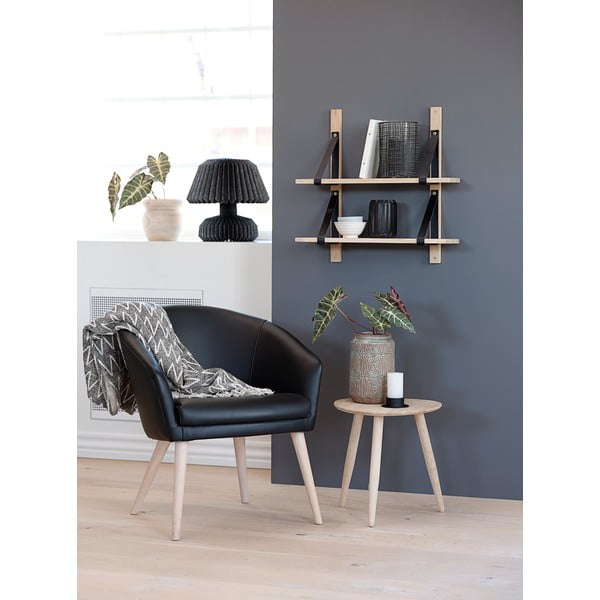 Stranska mizica iz hrasta Canett Uno, ø 40 cm-image-1