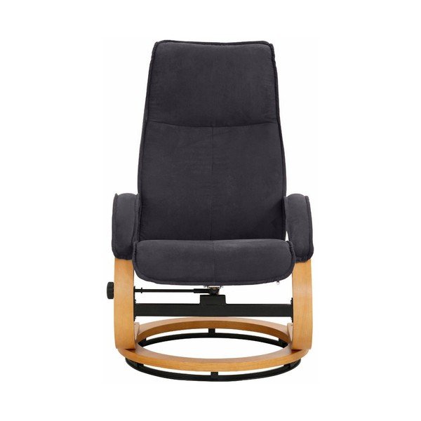 Komplet sivega fotelja in podnožnika Støraa Rika-image-3