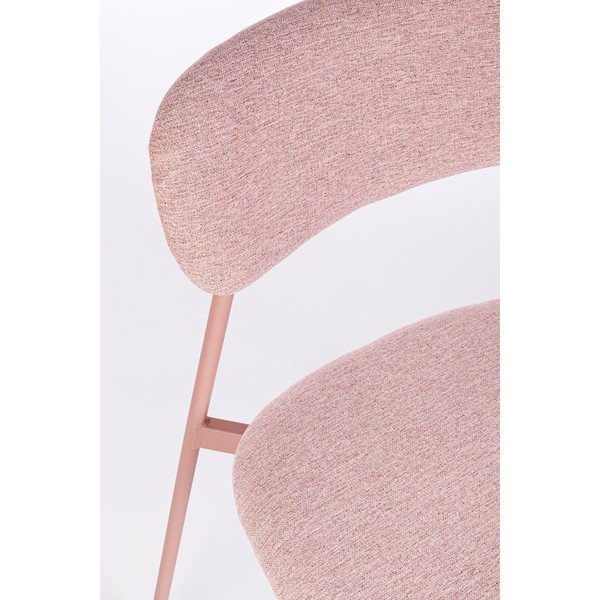 Rožnat oblazinjen jedilni stol Inka – Yes Everyday-image-1