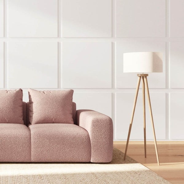 Rožnata sedežna garnitura iz tkanine bouclé 287 cm Monce – Rodier-image-3