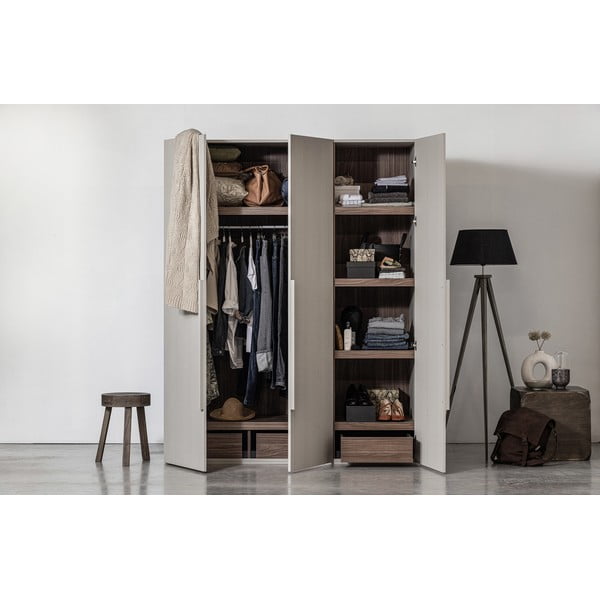 Siva modularna garderobna omara 165x210 cm Rens – WOOOD-image-4
