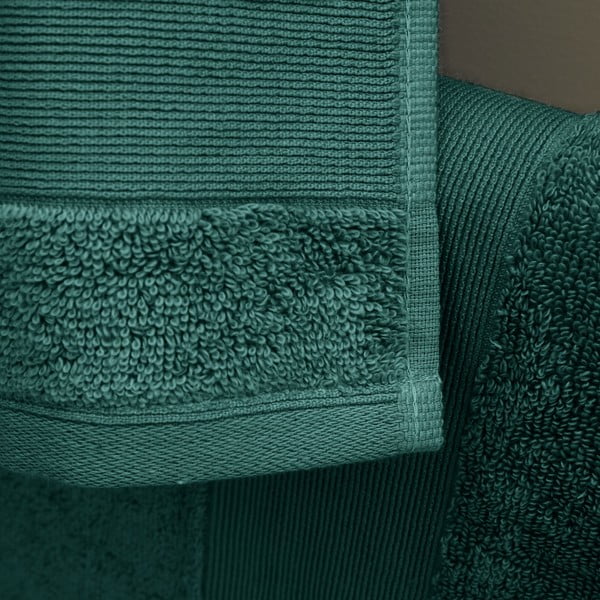 Temno zeleni frotirni bombažni komplet brisač 6 ks Anti-Bacterial – Catherine Lansfield-image-3