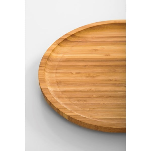 Bambusov vrtljivi pladenj Bambum Lily, ⌀ 28 cm-image-2