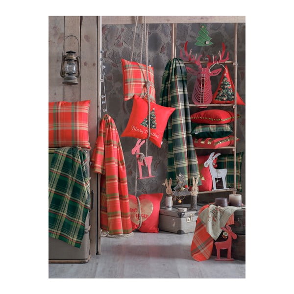 Zeleno-rdeč namizni tekač Mike & Co. NEW YORK Honey Celebration, 40 x 140 cm-image-2