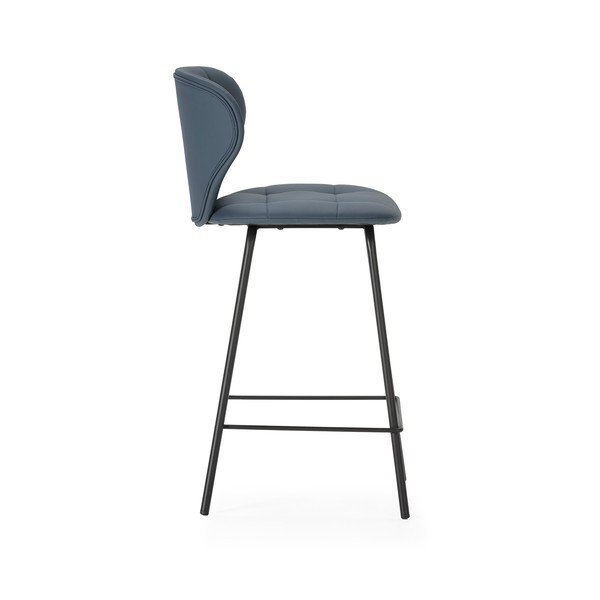 Temno sivi barski stoli v kompletu 2 ks (višina sedeža 67 cm) Maura – Marckeric-image-3