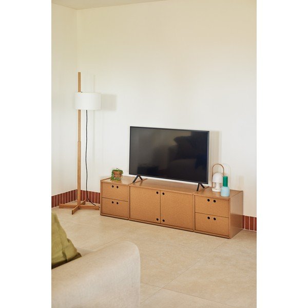 TV omarica v naravni barvi 157x42x40 cm Wally – Teulat-image-1