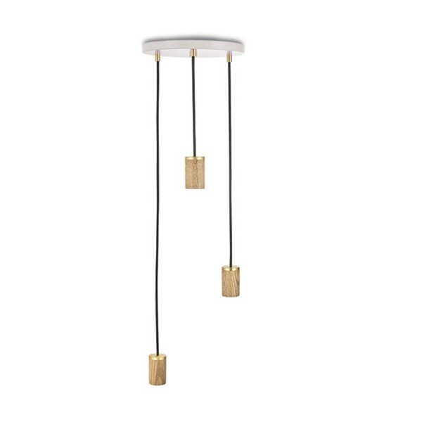 Bela/naravna zatemnitvena viseča svetilka ø 25 cm – tala