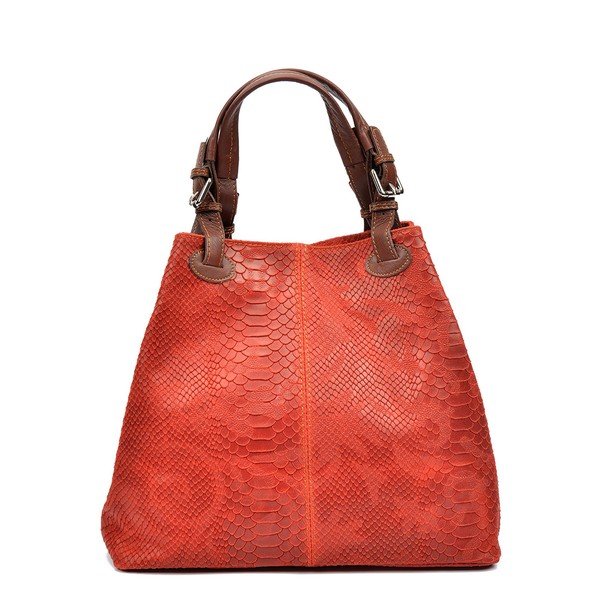 Rdeča usnjena torbica Luisa Vannini Marcelle-image-1