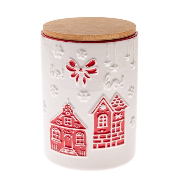 Keramična posoda za shranjevanje za piškote Christmas cottage – Dakls