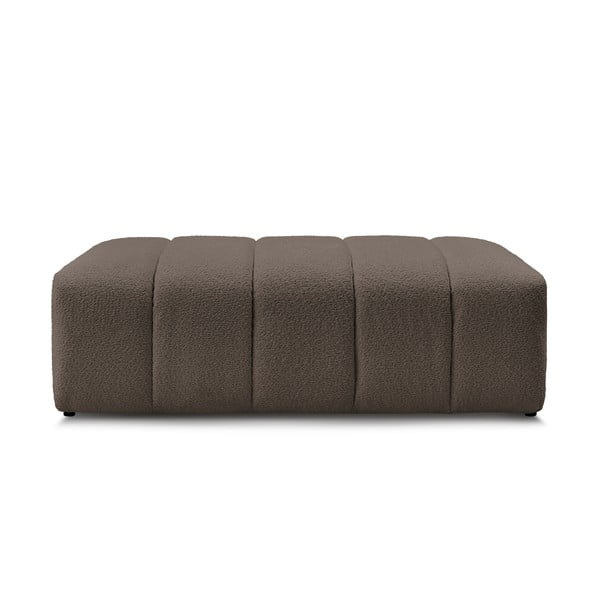 Rjav tabure iz tkanine bouclé Annecy – Bobochic Paris