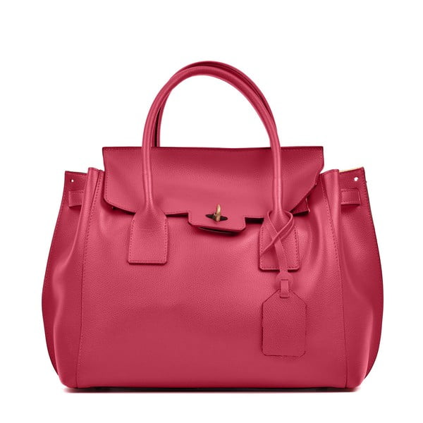 Rdeča usnjena torbica Luisa Vannini Mia