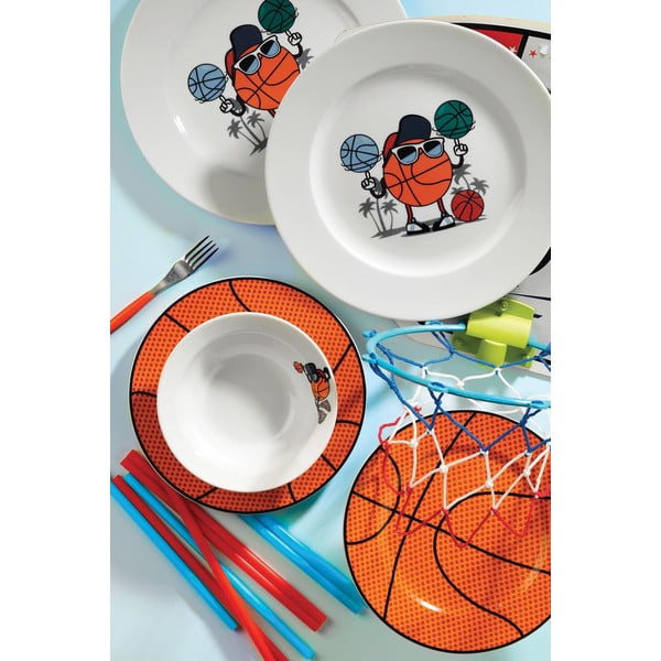 5-delni otroški jedilni set iz porcelana Kütahya Porselen Basketball-image-1