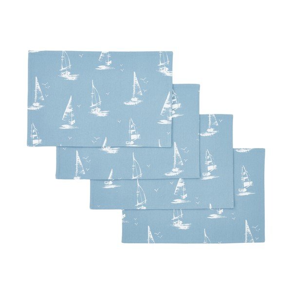 Bombažni pogrinjki v kompletu 4 ks 30x46 cm Salcombe Boats – Catherine Lansfield